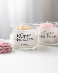 Flower Bloom Candle – Handcrafted Soy Wax