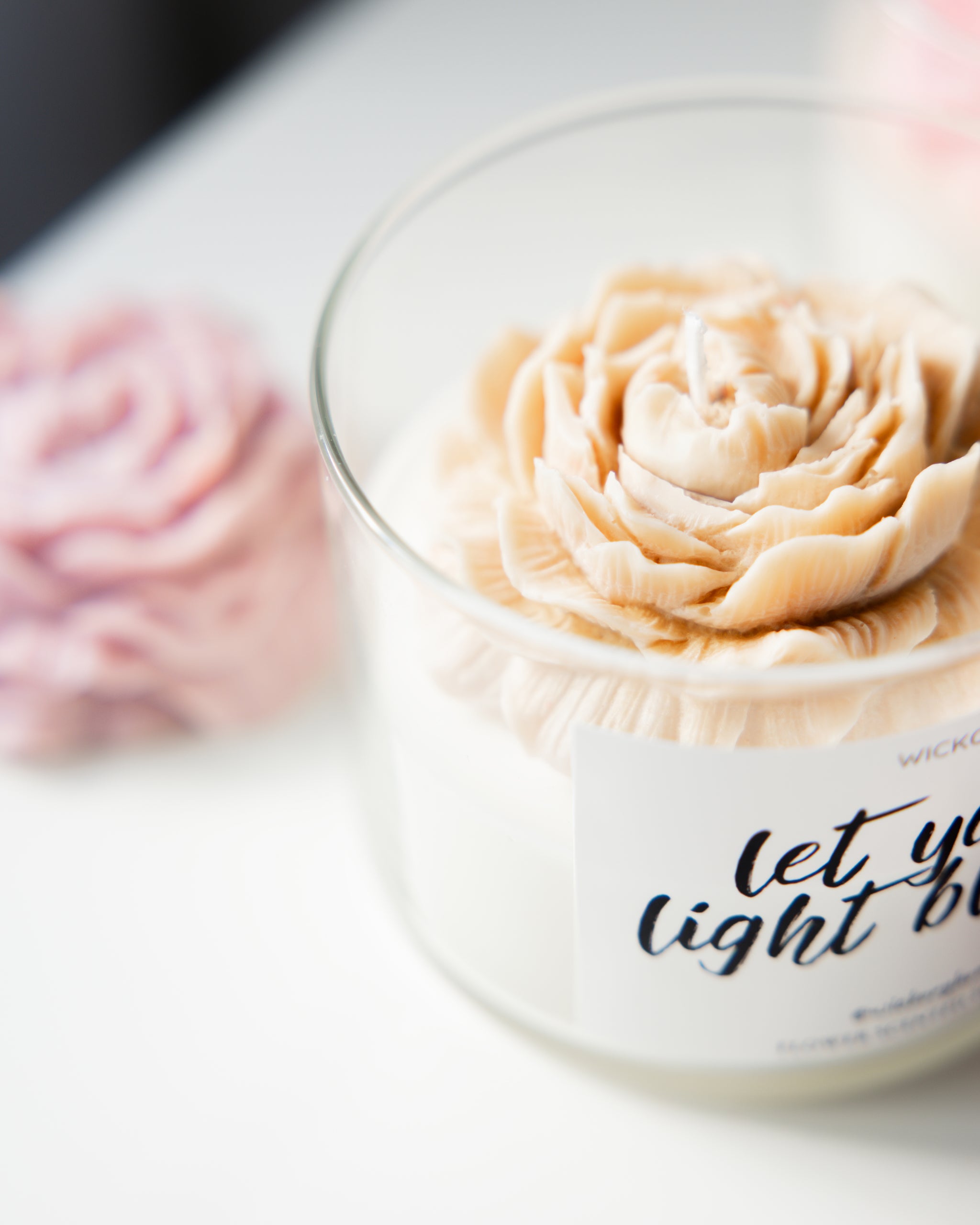 Flower Bloom Candle – Handcrafted Soy Wax